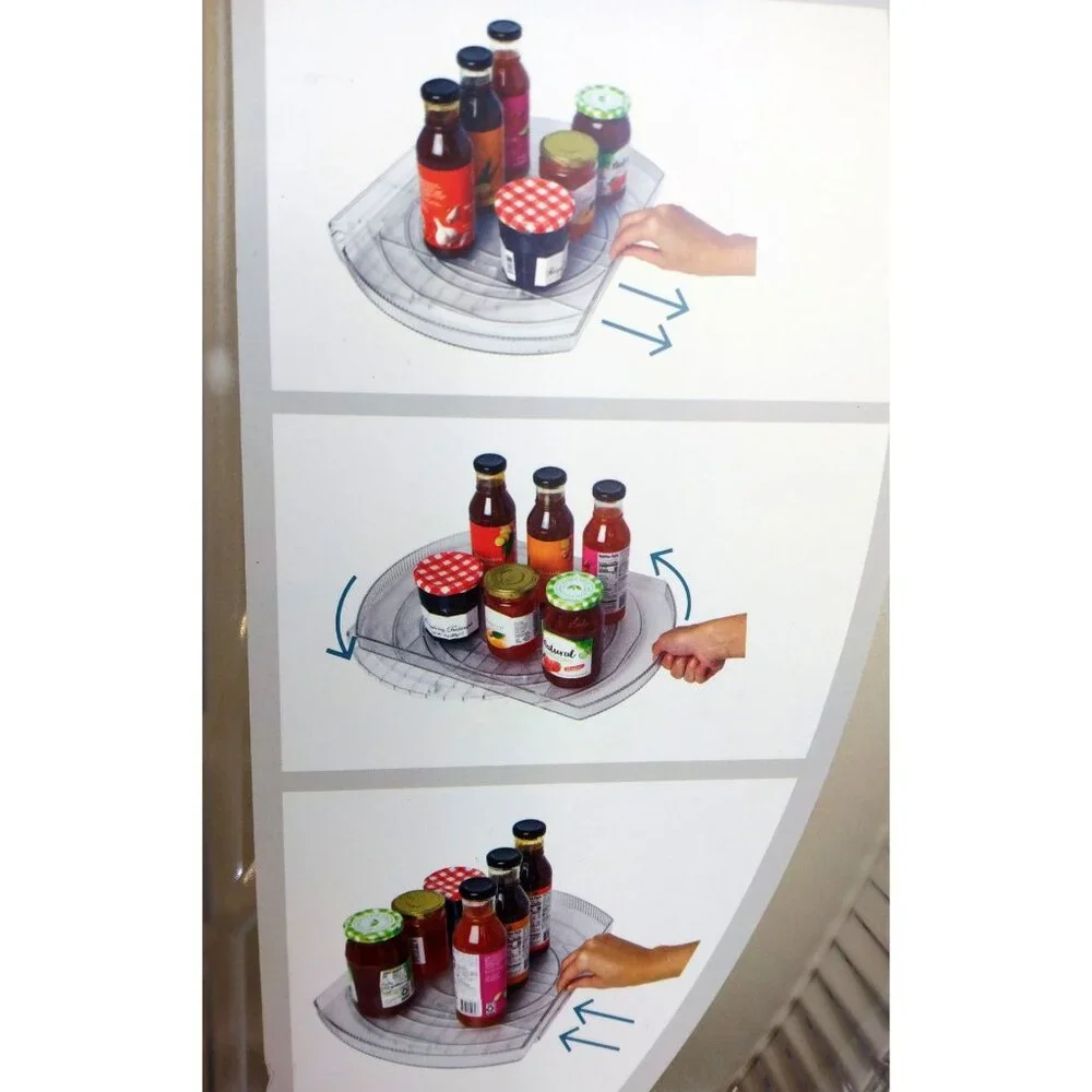 360 Rotating Fridge Tray Organizer, Refrigerator Lazy Susan